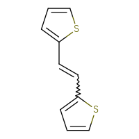 Chemical structure of 2-[2-(thiophen-2-yl)ethenyl]thiophene - CSSB00035618659