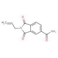 Chemical structure of 1,3-dioxo-2-(prop-2-en-1-yl)-2,3-dihydro-1H-isoindole-5-carboxamide - CSSB01995191603
