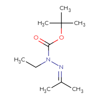 Chemical structure of N-ethyl-N'-(propan-2-ylidene)(tert-butoxy)carbohydrazide - CSSB00000704125