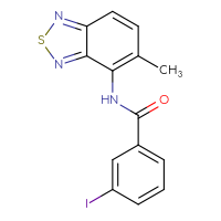 Chemical structure of 3-iodo-N-(5-methyl-2,1,3-benzothiadiazol-4-yl)benzamide - CSSB00121595476