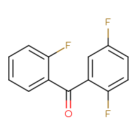 Chemical structure of (2,5-difluorophenyl)(2-fluorophenyl)methanone - CSSB00000323696