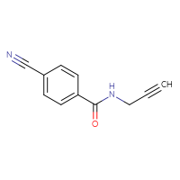 Chemical structure of 4-cyano-N-(prop-2-yn-1-yl)benzamide - CSSB00000175941