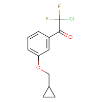 Chemical structure of 2-chloro-1-[3-(cyclopropylmethoxy)phenyl]-2,2-difluoroethan-1-one - CSSB20684911431