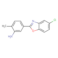 Chemical structure of 5-(5-chloro-1,3-benzoxazol-2-yl)-2-methylaniline - CSSB00000389843