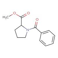 Chemical structure of methyl 1-benzoylpyrrolidine-2-carboxylate - CSSB00000288624