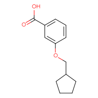 Chemical structure of 3-(cyclopentylmethoxy)benzoic acid - CSSB00011459390