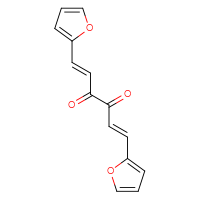 Chemical structure of (1E,5E)-1,6-bis(furan-2-yl)hexa-1,5-diene-3,4-dione - CSSB00016998754