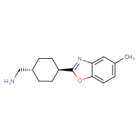 Chemical structure of 1-[(1r,4r)-4-(5-methyl-1,3-benzoxazol-2-yl)cyclohexyl]methanamine - CSSB00121570583