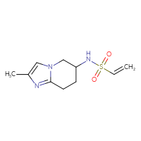 Chemical structure of N-{2-methyl-5H,6H,7H,8H-imidazo[1,2-a]pyridin-6-yl}ethene-1-sulfonamide - CSSB21332081559