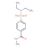 Chemical structure of 4-(diethylsulfamoyl)-N-methylbenzamide - CSSB00000581686