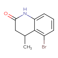 Chemical structure of 5-bromo-4-methyl-1,2,3,4-tetrahydroquinolin-2-one - CSSB00160550086