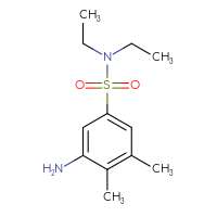 Chemical structure of 3-amino-N,N-diethyl-4,5-dimethylbenzene-1-sulfonamide - CSSB00000608151