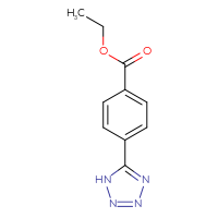 Chemical structure of ethyl 4-(1H-1,2,3,4-tetrazol-5-yl)benzoate - CSSB00000246223