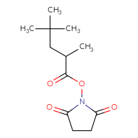 Chemical structure of 2,5-dioxopyrrolidin-1-yl 2,4,4-trimethylpentanoate - CSSB00129250495
