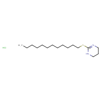 Chemical structure of 2-(dodecylsulfanyl)-1,4,5,6-tetrahydropyrimidine hydrochloride - CSSB00000709564