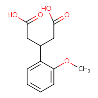 Chemical structure of 3-(2-methoxyphenyl)pentanedioic acid - CSSB00103042313