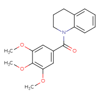 Chemical structure of 1-(3,4,5-trimethoxybenzoyl)-1,2,3,4-tetrahydroquinoline - CSSB00046180027