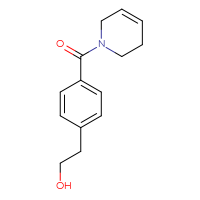 Chemical structure of 2-[4-(1,2,3,6-tetrahydropyridine-1-carbonyl)phenyl]ethan-1-ol - CSSB06504105157