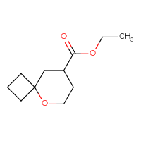 Chemical structure of ethyl 5-oxaspiro[3.5]nonane-8-carboxylate - CSSB00014140783