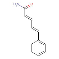 Chemical structure of (2E,4E)-5-phenylpenta-2,4-dienamide - CSSB00032123399