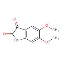 Chemical structure of 5,6-dimethoxy-2,3-dihydro-1H-indole-2,3-dione - CSSB00000739601