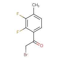 Chemical structure of 2-bromo-1-(2,3-difluoro-4-methylphenyl)ethan-1-one - CSSB00010183960