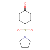 Chemical structure of 4-(pyrrolidine-1-sulfonyl)cyclohexan-1-one - CSSB00024175107