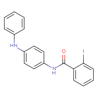 Chemical structure of 2-iodo-N-[4-(phenylamino)phenyl]benzamide - CSSB00020575659