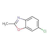 Chemical structure of 6-chloro-2-methyl-1,3-benzoxazole - CSSB00000090479