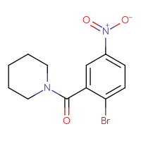 Chemical structure of 1-(2-bromo-5-nitrobenzoyl)piperidine - CSSB00003250204