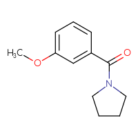 Chemical structure of 1-(3-methoxybenzoyl)pyrrolidine - CSSB00000158170