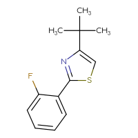 Chemical structure of 4-tert-butyl-2-(2-fluorophenyl)-1,3-thiazole - CSSB00000733518