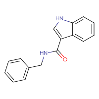 Chemical structure of N-benzyl-1H-indole-3-carboxamide - CSSB00000186147