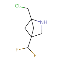 C7H10ClF2N