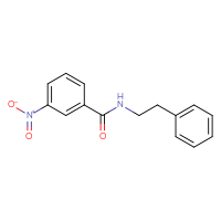Chemical structure of 3-nitro-N-(2-phenylethyl)benzamide - CSSB00020585013