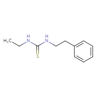 Chemical structure of 3-ethyl-1-(2-phenylethyl)thiourea - CSSB00000166643