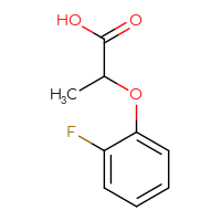 Chemical structure of 2-(2-fluorophenoxy)propanoic acid - CSSB00000191191