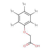 Chemical structure of 2-[(2,3,4,5,6-²H₅)phenoxy]acetic acid - CSSB00020665338