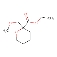 Chemical structure of ethyl 2-(methoxymethyl)oxane-2-carboxylate - CSSB00033123808