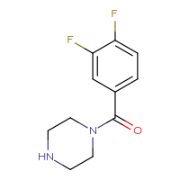 Chemical structure of 1-(3,4-difluorobenzoyl)piperazine - CSSB00000285997