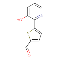 Chemical structure of 5-(3-hydroxypyridin-2-yl)thiophene-2-carbaldehyde - CSSB00010138925