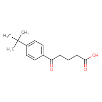 Chemical structure of 5-(4-tert-butylphenyl)-5-oxopentanoic acid - CSSB00000643730