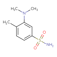 Chemical structure of 3-(dimethylamino)-4-methylbenzene-1-sulfonamide - CSSB00000688670