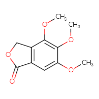 Chemical structure of 4,5,6-trimethoxy-1,3-dihydro-2-benzofuran-1-one - CSSB00000029882