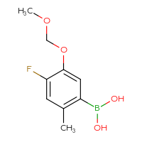 Chemical structure of [4-fluoro-5-(methoxymethoxy)-2-methylphenyl]boronic acid - CSSB14924795529