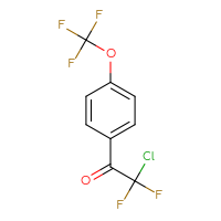 Chemical structure of 2-chloro-2,2-difluoro-1-[4-(trifluoromethoxy)phenyl]ethan-1-one - CSSB00017541445