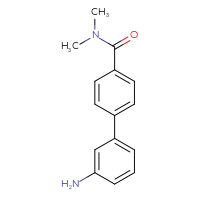 Chemical structure of 3'-amino-N,N-dimethyl-[1,1'-biphenyl]-4-carboxamide - CSSB00102609211