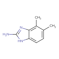 Chemical structure of 4,5-dimethyl-1H-1,3-benzodiazol-2-amine - CSSB00012039690