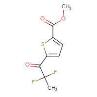 Chemical structure of methyl 5-(2,2-difluoropropanoyl)thiophene-2-carboxylate - CSSB08306567528