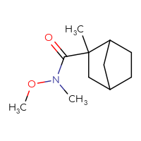 Chemical structure of N-methoxy-N,2-dimethylbicyclo[2.2.1]heptane-2-carboxamide - CSSB01991201923